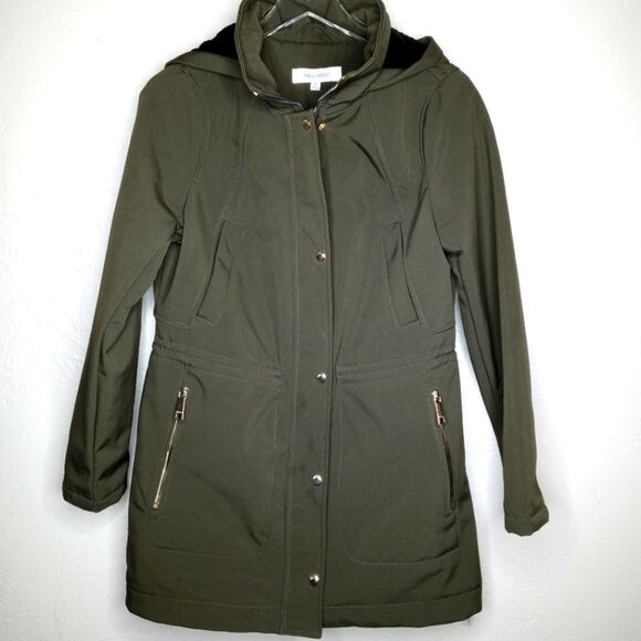 Nine West Jackets & Blazers - Nine West Green Anorak Hooded Parka Jacket